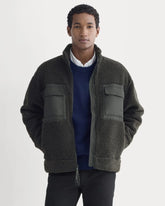 ReTrack Fleece Zip-Up | Black