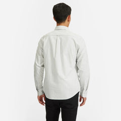 The Standard Fit Japanese Oxford Shirt | Uniform | White / Black Stripe | Standard