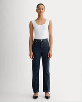 The High-Key Stovepipe Jean | Dark Indigo
