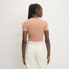 The Supima® Form Crew Neck Tee | Blush Pink