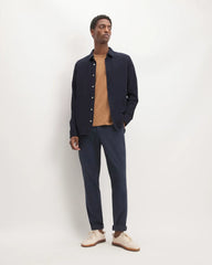 The Long-Sleeve Pique Shirt | Deep Navy