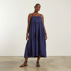 The Billow Tiered Maxi Dress | Navy