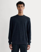 The Cotton Linen Pullover | Navy