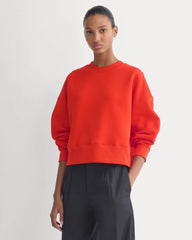 Luxe Fleece Sweatshirt | Fiery Red