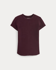 Shrunken Tee in Cozy Waffle | Heathered Port Royale