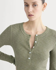 The Cozy Rib Henley | Kalamata