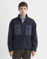 ReTrack Fleece Zip-Up | Deep Navy
