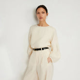 The Linen Long-Sleeve Top | Canvas