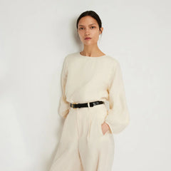 The Linen Long-Sleeve Top | Canvas