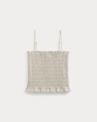 Gauze Smocked Cami | Birch