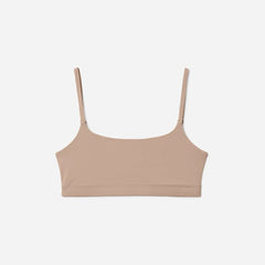 The Invisible Square-Neck Bralette | Light Tan