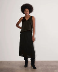 The Satin Tank | Black