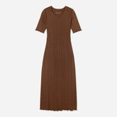 The Open Back Rib Dress | Espresso