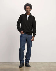 The Quarter-Zip in Cashmere | Black