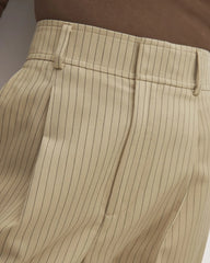 The Draper Tapered Pant in Buttersmooth | Cornstalk / Black
