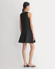 Drop Waist Mini Dress | Black