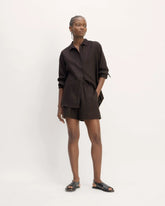 The Linen Easy Short | Black