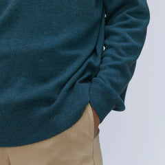 The Merino-Blend Crewneck Sweater | Deep Teal
