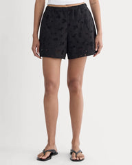 The Eyelet Pull-On Short | Black