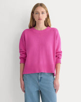 The Boxy Sweater in Everyday Cotton | Rose Violet