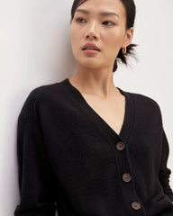 The Cashmere Cardigan | Black