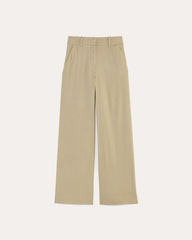 The Wide-Leg Pant in Stretch Linen | Trench Coat Khaki