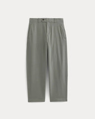 Cropped Slub Trouser | Agave Green