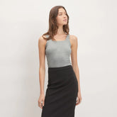 The Supima® Sleeveless Top | Heathered Grey