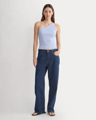 RetroSoft Cotton One-Shoulder Tank | Aleutian