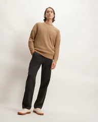 The No-Sweat Ribbed Crew | Tiger's Eye