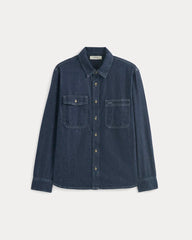 Denim Utility Shirt | Dark Indigo