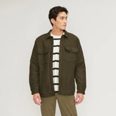 The ReNew Fleece-Lined Heavyweight Overshirt | Heathered Green