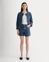 The A-Line Denim Short | Ocean