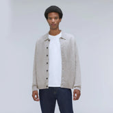 The Merino-Blend Sweater Polo | Heathered Grey