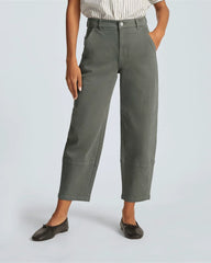 The Utility Barrel Pant | Pewter Green | Tall