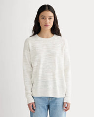 The Slouch Sweater in Cotton Linen | White