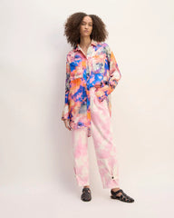 The Everlane x Marques' Almeida Satin Tie-Dye Shirt | Multi Tie-Dye