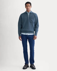 Luxe Merino Quarter-Zip Pullover | Heather Midnight Navy