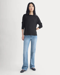 Oversized Polo in Ultrafine Merino | Black