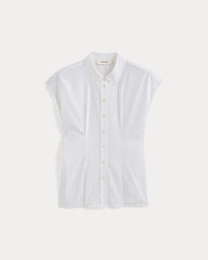 Muscle Shirt in Lightweight Cotton | White