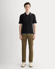 The No-Sweat Button-Down Polo | Black