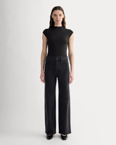 The Form Funnel-Neck Bodysuit | Black