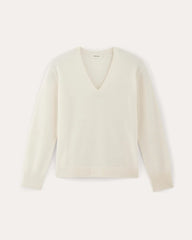 The Classic V in Cashmere | Bone
