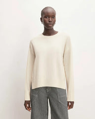 The Good Merino Wool Crewneck Sweater | Bone