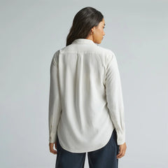 The Washable Silk Relaxed Shirt | Bone