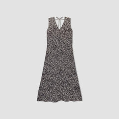 The Satin V-Neck Maxi Dress | Splatter
