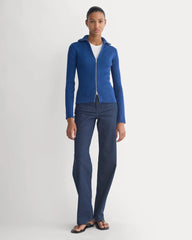 Full-Zip Ribbed Jacket in Everyday Cotton | Estate Blue