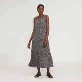 The Satin V-Neck Maxi Dress | Splatter