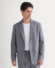 Tropical Wool Blazer | Heathered Grey