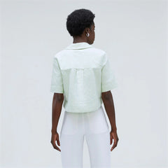 The Oxford Popover | Apricot Tan / Spray